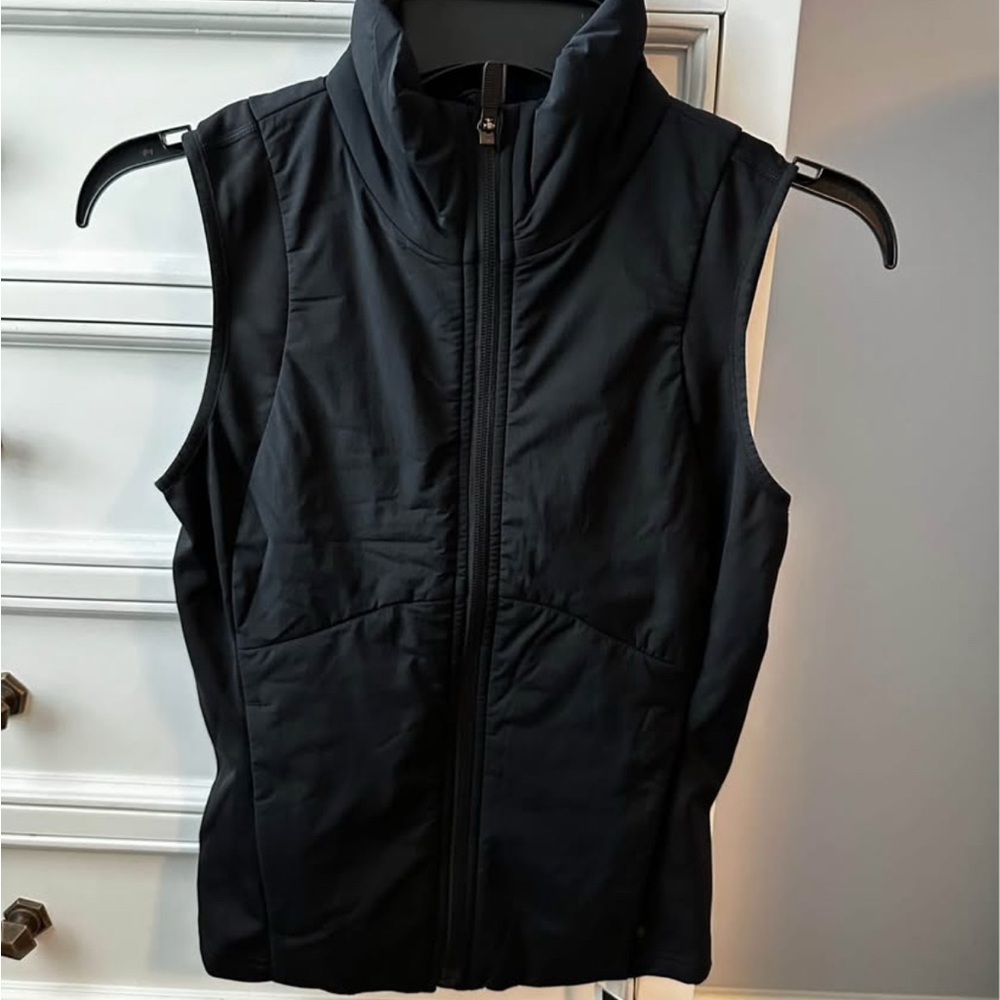 Lululemon Athletica push your pace Black Quilted Vest